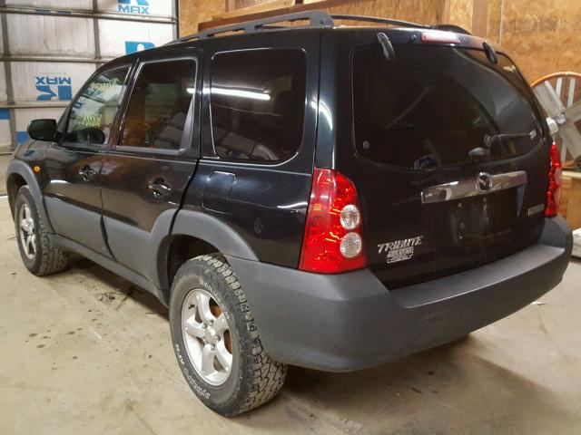 4F2YZ92Z15KM07829 - 2005 MAZDA TRIBUTE I BLACK photo 3