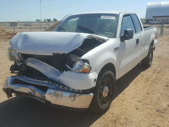 1FTRX12W65FA49685 - 2005 FORD F150 WHITE photo 2