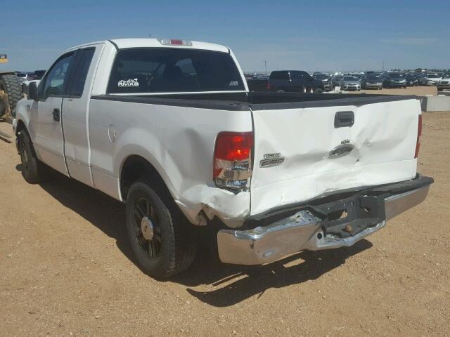 1FTRX12W65FA49685 - 2005 FORD F150 WHITE photo 3