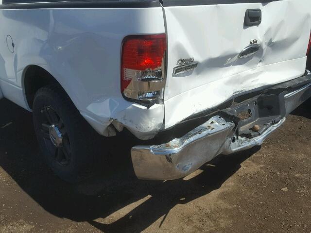 1FTRX12W65FA49685 - 2005 FORD F150 WHITE photo 9