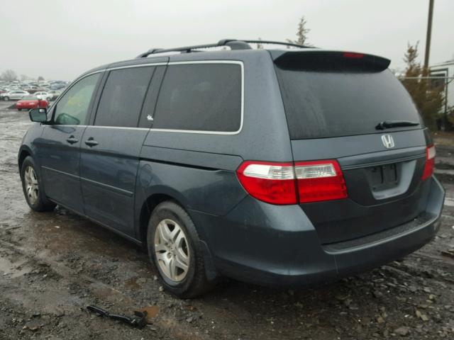 5FNRL38605B074133 - 2005 HONDA ODYSSEY EX GRAY photo 3