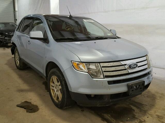 2FMDK48C68BA58055 - 2008 FORD EDGE SEL BLUE photo 1