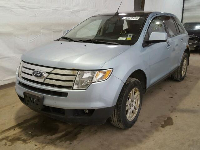 2FMDK48C68BA58055 - 2008 FORD EDGE SEL BLUE photo 2