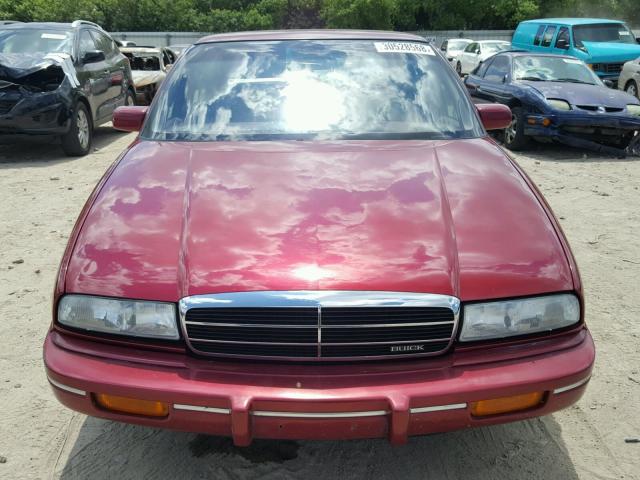 2G4WB55LXR1485443 - 1994 BUICK REGAL CUST RED photo 9