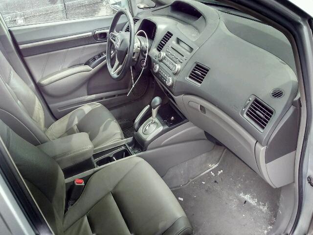 2HGFA16089H015635 - 2009 HONDA CIVIC EXL SILVER photo 5