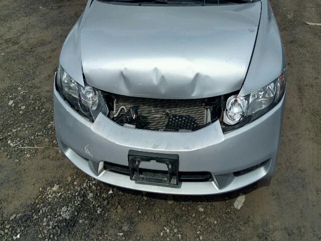 2HGFA16089H015635 - 2009 HONDA CIVIC EXL SILVER photo 9