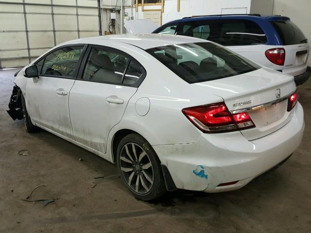 19XFB2F96EE018152 - 2014 HONDA CIVIC EXL WHITE photo 3