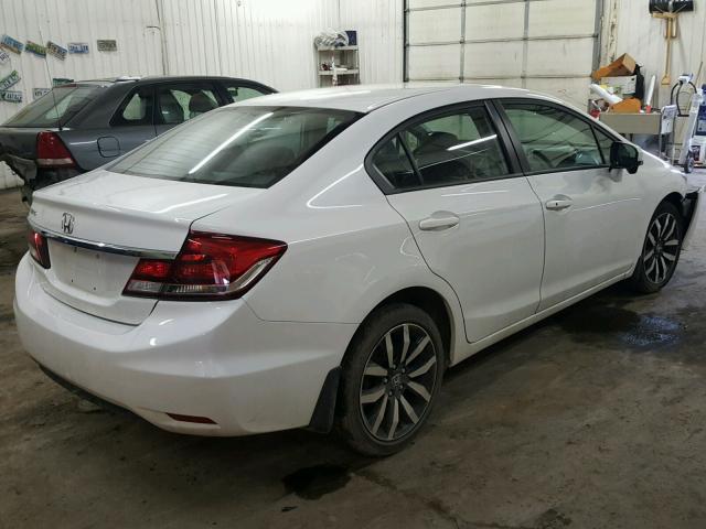 19XFB2F96EE018152 - 2014 HONDA CIVIC EXL WHITE photo 4