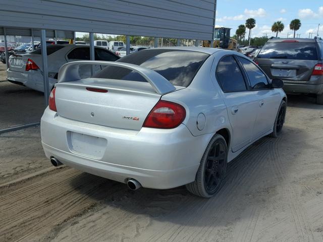 1B3ES66S43D182537 - 2003 DODGE NEON SRT-4 SILVER photo 4