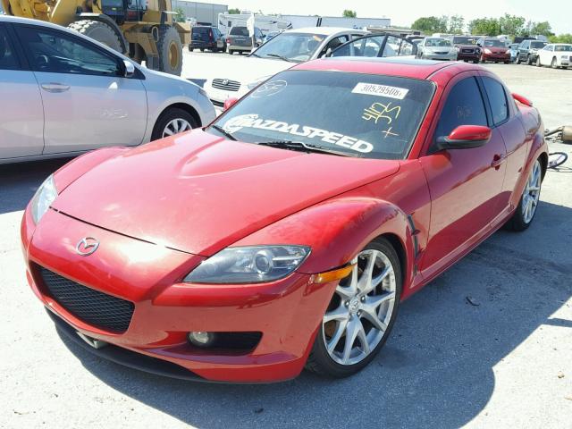 JM1FE173350156168 - 2005 MAZDA RX8 RED photo 2