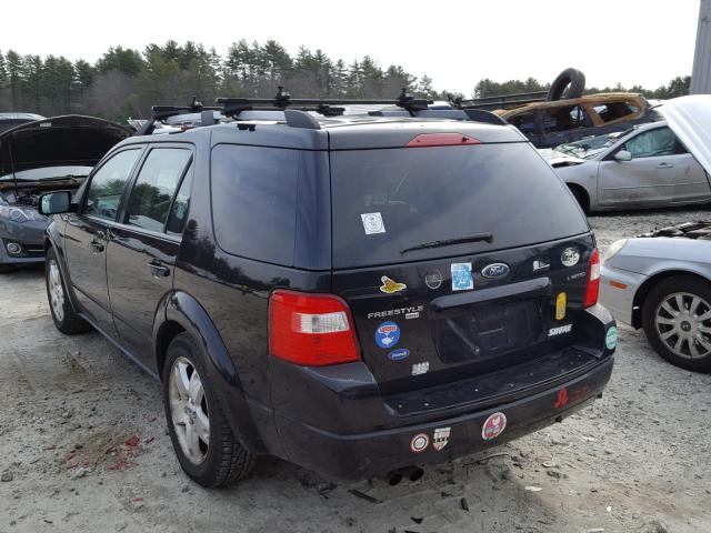 1FMDK06135GA49571 - 2005 FORD FREESTYLE BLACK photo 3