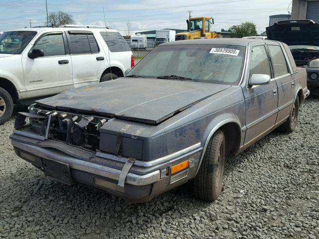 1C3XC66R5LD718420 - 1990 CHRYSLER NEW YORKER BLUE photo 2