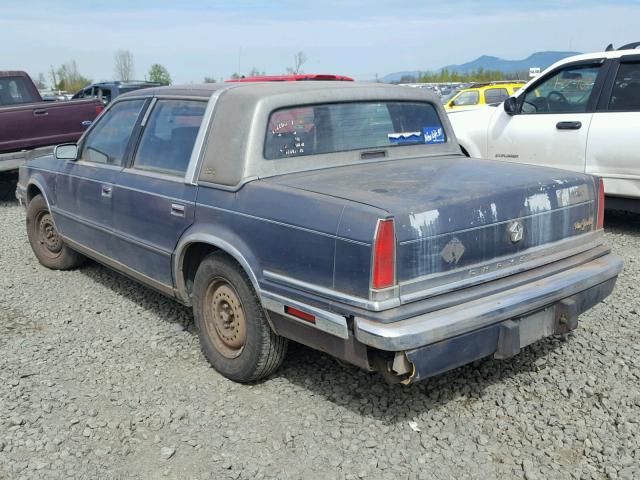1C3XC66R5LD718420 - 1990 CHRYSLER NEW YORKER 蓝色 照片 3