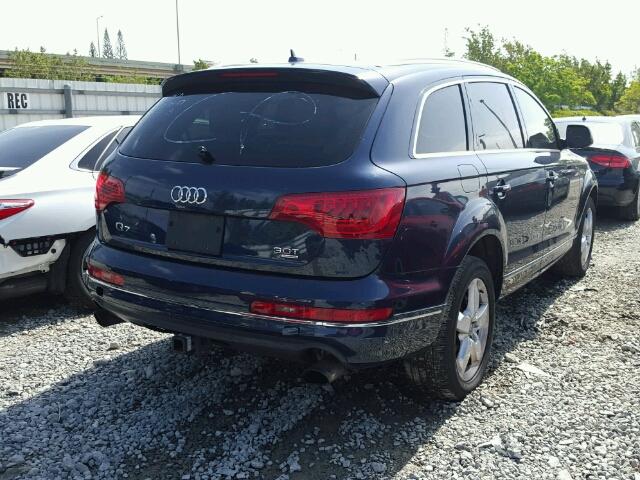 WA1CGAFE1FD010615 - 2015 AUDI Q7 BLUE photo 4