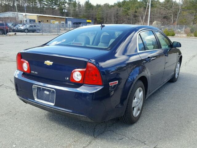 1G1ZG57BX84305719 - 2008 CHEVROLET MALIBU LS ლურჯი ფოტო 4