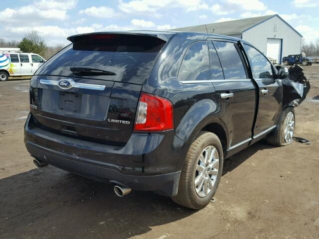 2FMDK3KCXBBB59500 - 2011 FORD EDGE LIMIT BLACK photo 4