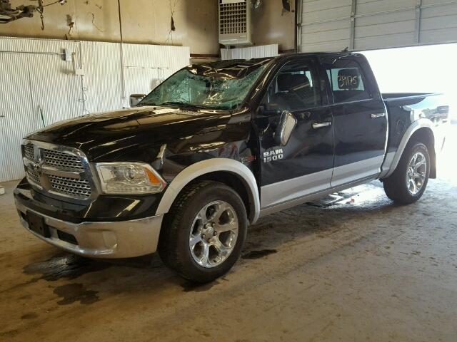 1C6RR7NM1FS595155 - 2015 RAM 1500 LARAM BLACK photo 2