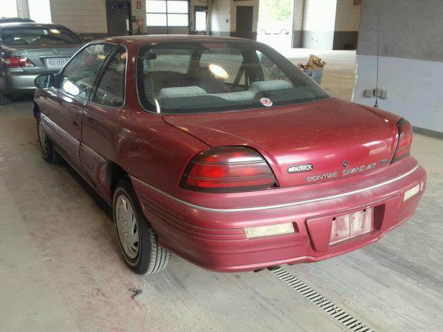 1G2NE1536RM559711 - 1994 PONTIAC GRAND AM S წითელი ფოტო 3