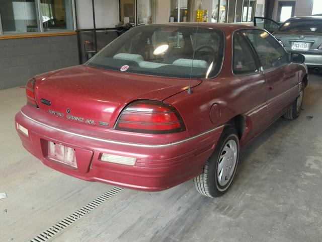 1G2NE1536RM559711 - 1994 PONTIAC GRAND AM S წითელი ფოტო 4