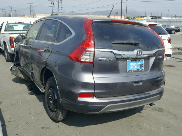 2HKRM4H44GH614797 - 2016 HONDA CR-V SE GRAY photo 3