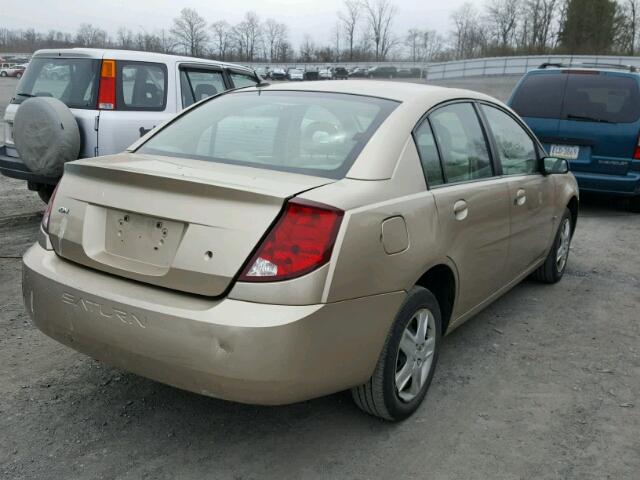 1G8AJ55F47Z122498 - 2007 SATURN ION LEVEL GOLD photo 4