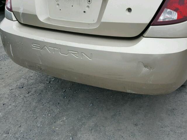 1G8AJ55F47Z122498 - 2007 SATURN ION LEVEL GOLD photo 9