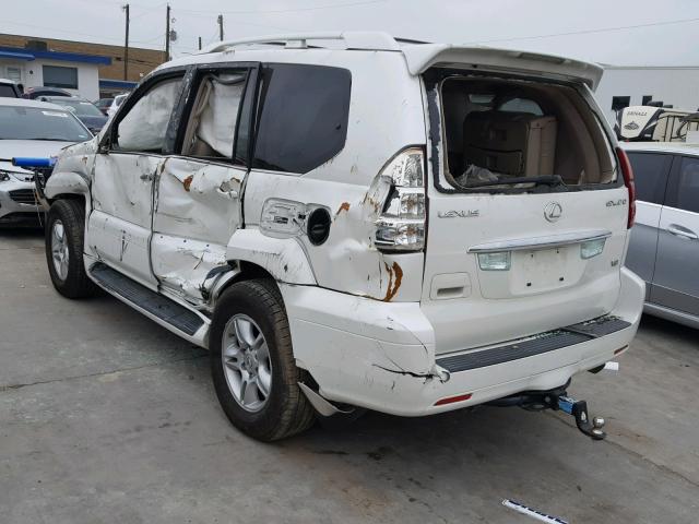 JTJBT20X170133589 - 2007 LEXUS GX 470 WHITE photo 3