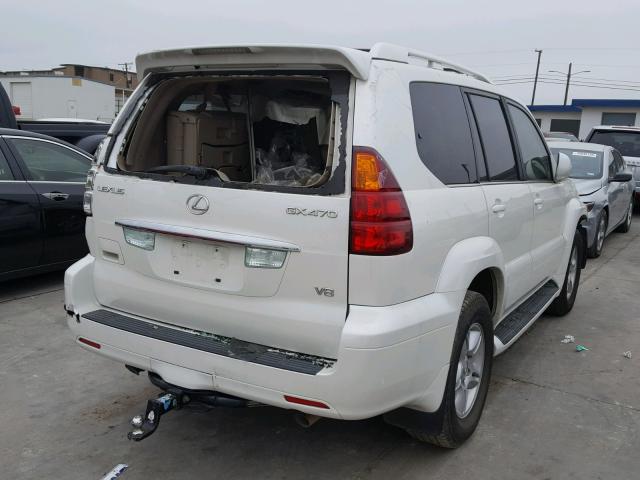 JTJBT20X170133589 - 2007 LEXUS GX 470 WHITE photo 4