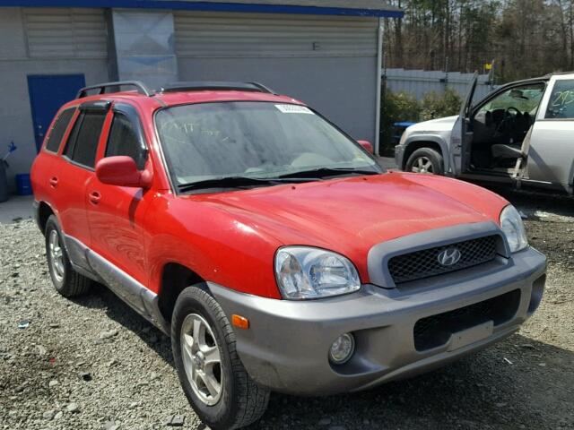 KM8SC73E03U488603 - 2003 HYUNDAI SANTA FE G RED photo 1