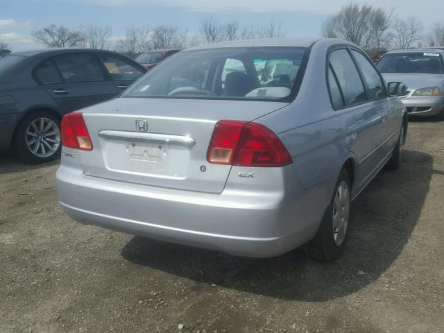 1HGES25731L061054 - 2001 HONDA CIVIC EX SILVER photo 4