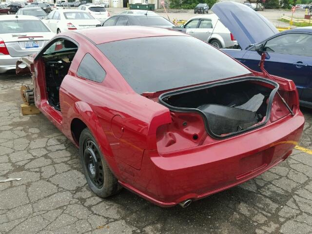 1ZVHT82H985122976 - 2008 FORD MUSTANG GT RED photo 3