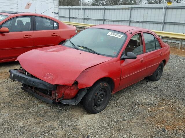 3FAFP13P9YR229749 - 2000 FORD ESCORT RED photo 2