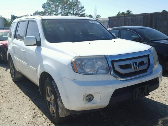 5FNYF3H60AB001051 - 2010 HONDA PILOT EXL WHITE photo 1