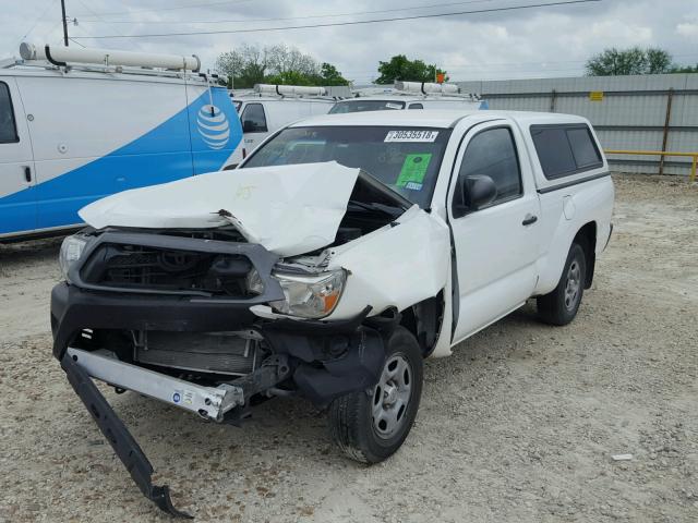 5TFNX4CN1EX035869 - 2014 TOYOTA TACOMA WHITE photo 2