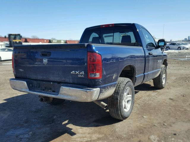 1D7HU16N46J217169 - 2006 DODGE RAM 1500 S BLUE photo 4