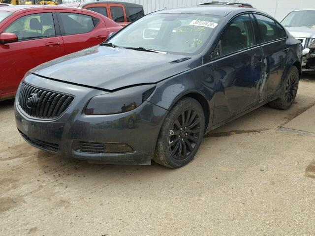 2G4GR5EK3C9156311 - 2012 BUICK REGAL Gris foto 2