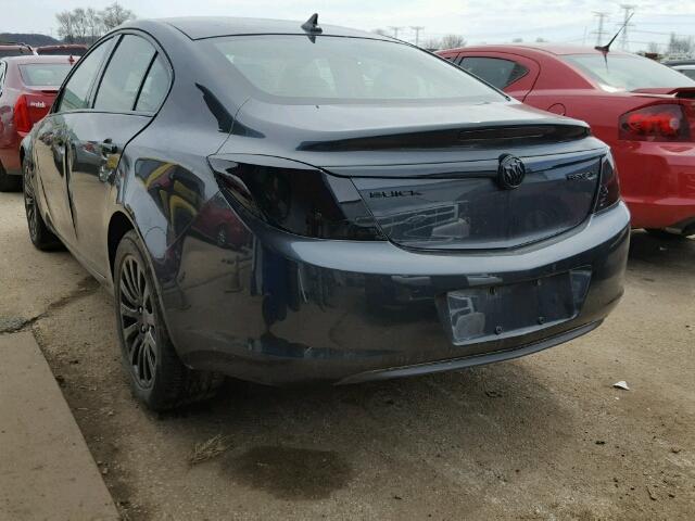 2G4GR5EK3C9156311 - 2012 BUICK REGAL Gris foto 3
