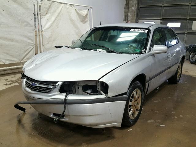 2G1WF52E219282012 - 2001 CHEVROLET IMPALA SILVER photo 2