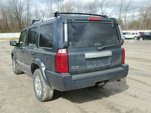 1J8HG58NX6C317912 - 2006 JEEP COMMANDER BLUE photo 3