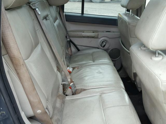 1J8HG58NX6C317912 - 2006 JEEP COMMANDER BLUE photo 6