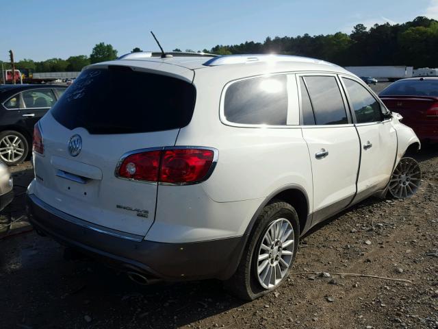 5GALRBED4AJ154489 - 2010 BUICK ENCLAVE CX WHITE photo 4