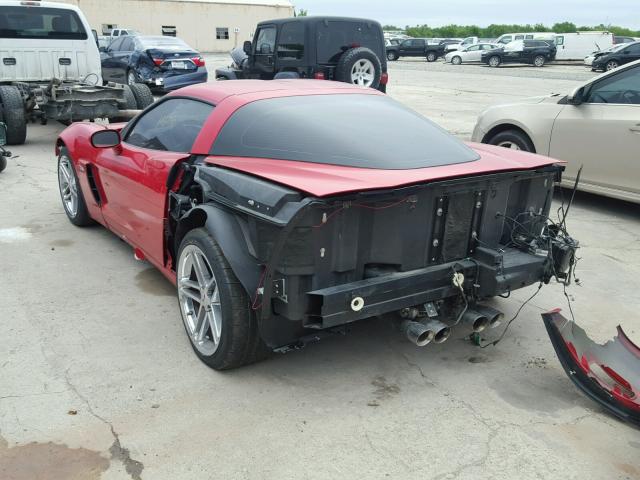 1G1YY26E185134324 - 2008 CHEVROLET CORVETTE Z RED photo 3