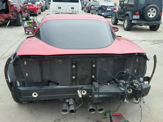 1G1YY26E185134324 - 2008 CHEVROLET CORVETTE Z RED photo 6