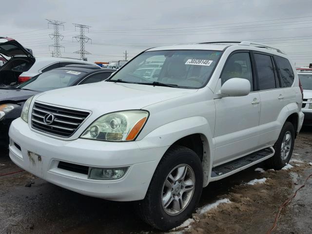 JTJBT20X840067182 - 2004 LEXUS GX 470 WHITE photo 2