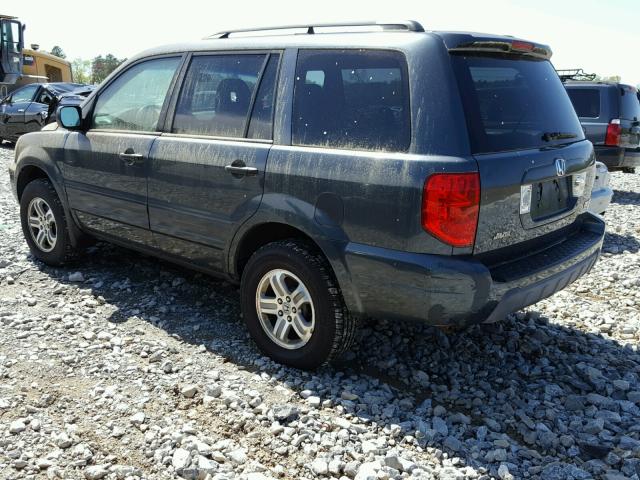 2HKYF18513H619608 - 2003 HONDA PILOT EXL CHARCOAL photo 3