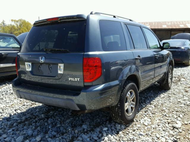 2HKYF18513H619608 - 2003 HONDA PILOT EXL CHARCOAL photo 4