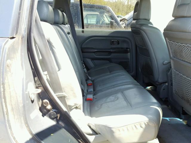 2HKYF18513H619608 - 2003 HONDA PILOT EXL CHARCOAL photo 6