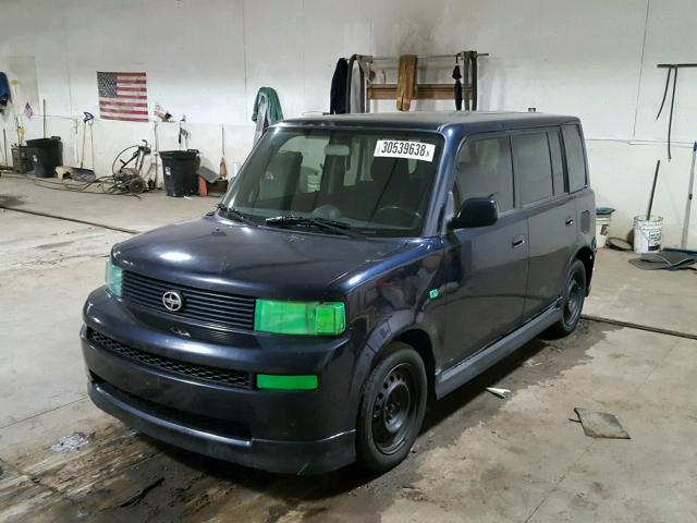 JTLKT334750193291 - 2005 TOYOTA SCION XB შავი ფოტო 2