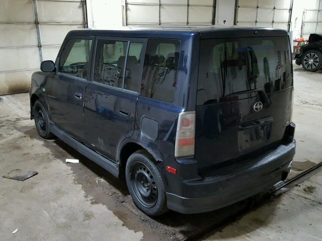 JTLKT334750193291 - 2005 TOYOTA SCION XB შავი ფოტო 3