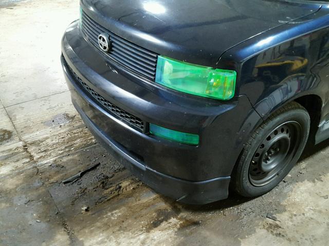 JTLKT334750193291 - 2005 TOYOTA SCION XB შავი ფოტო 9